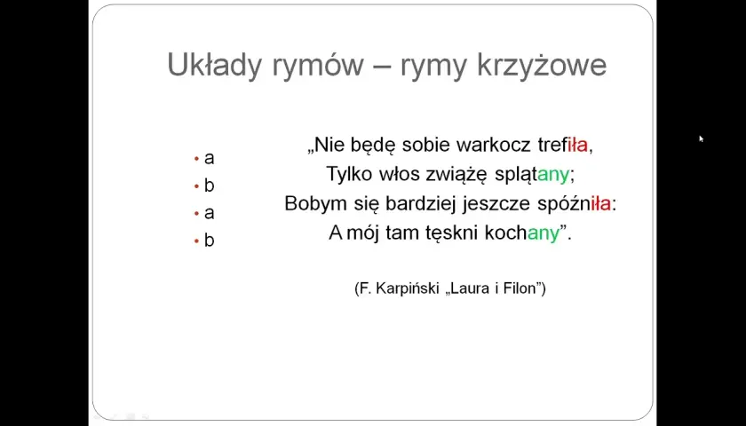 Poznaj najważniejsze układy rymów i ich zastosowanie w poezji polskiej