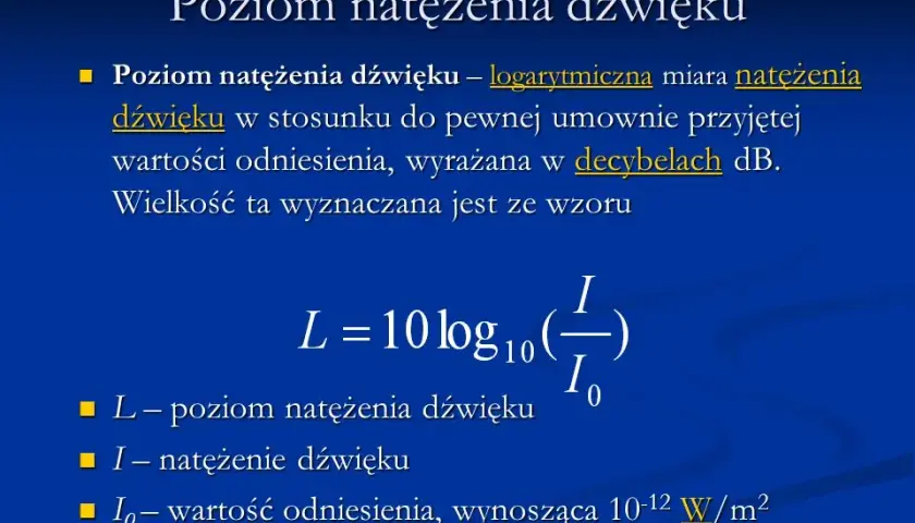 Natężenie dźwięku: wzór, obliczenia i zastosowania praktyczne